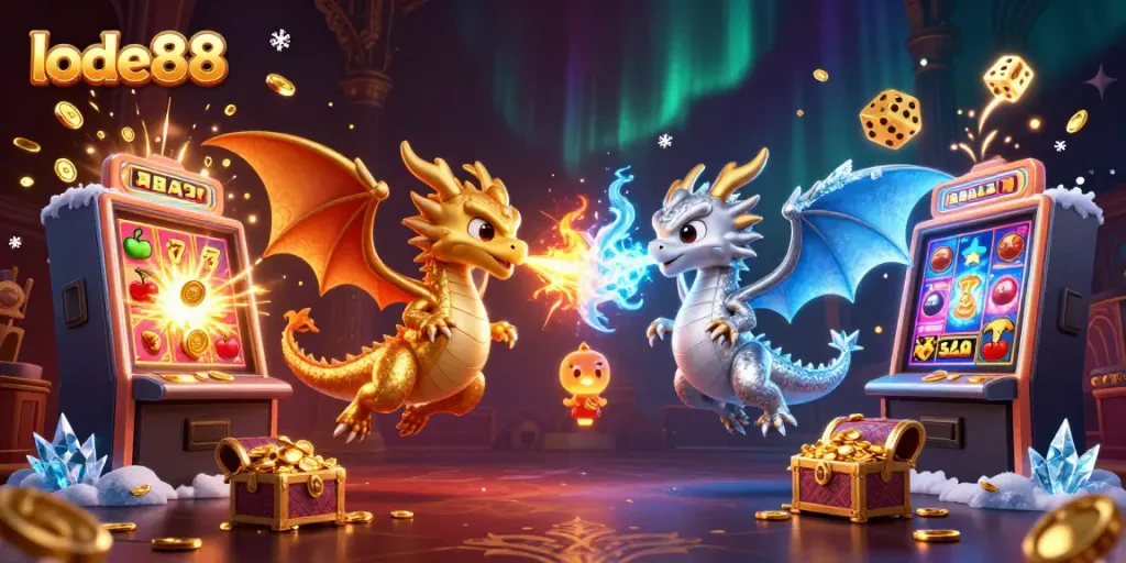 Experience thrilling gameplay at lode88 with dynamic dragons and jackpot slots bursting with colors.