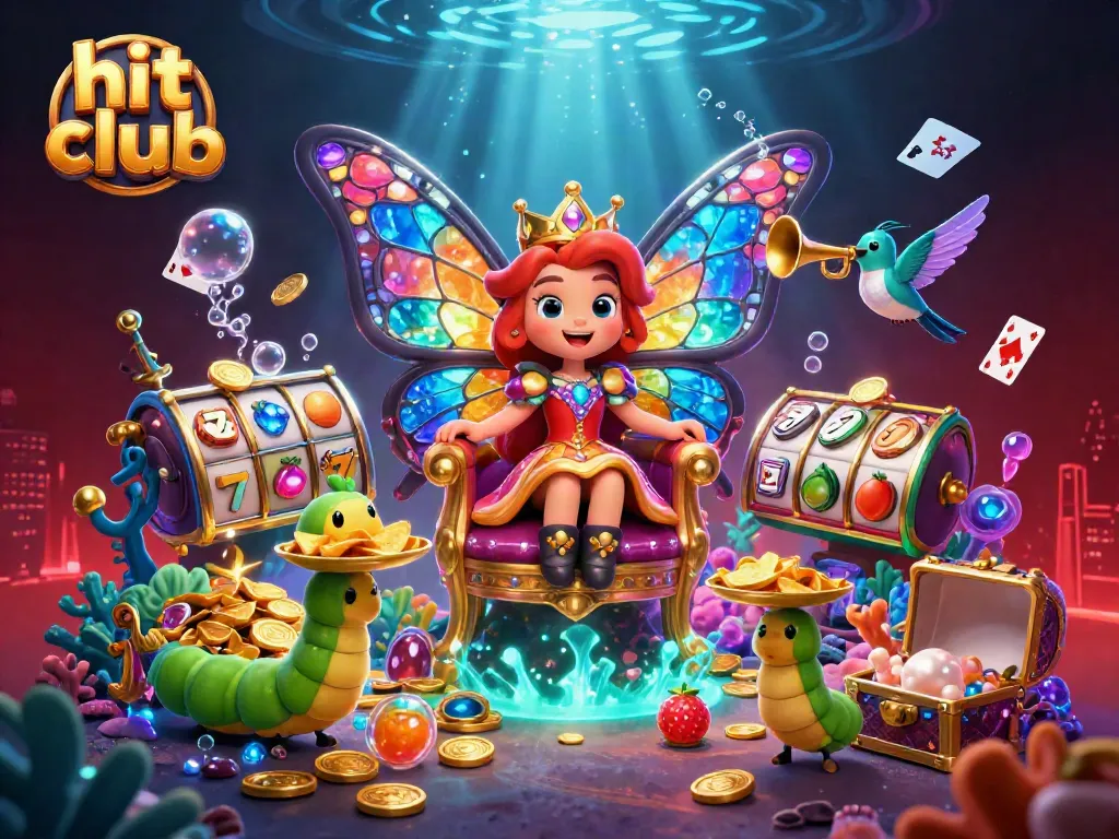 Spin big wins with Hit Club's exciting slot games and vibrant casino elements!
