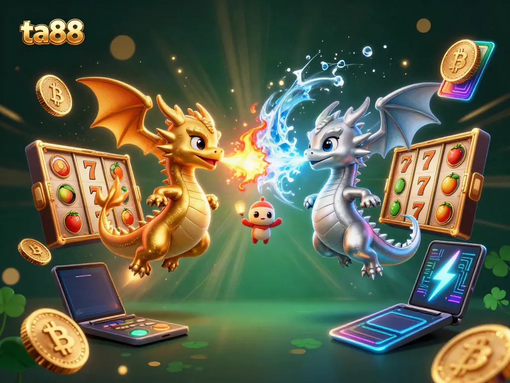 Engage in thrilling jackpots at TA88 with dynamic dragons and vibrant gaming symbols.