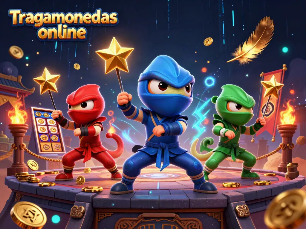 Juega tragamonedas online con un ambiente vibrante y dinámico, lleno de emoción y acción.