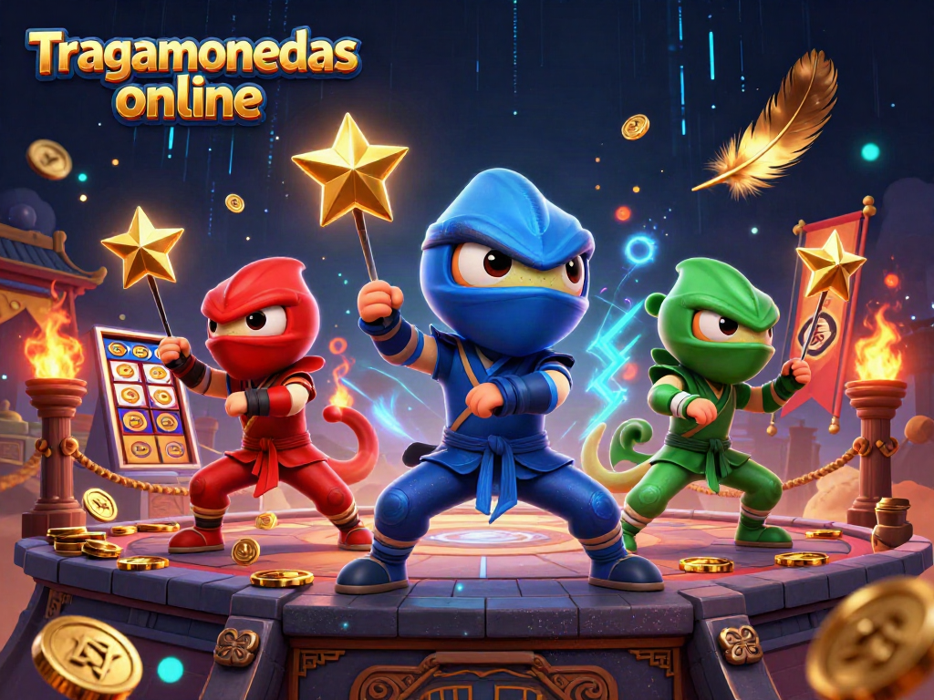 Juega tragamonedas online con un ambiente vibrante y dinámico, lleno de emoción y acción.